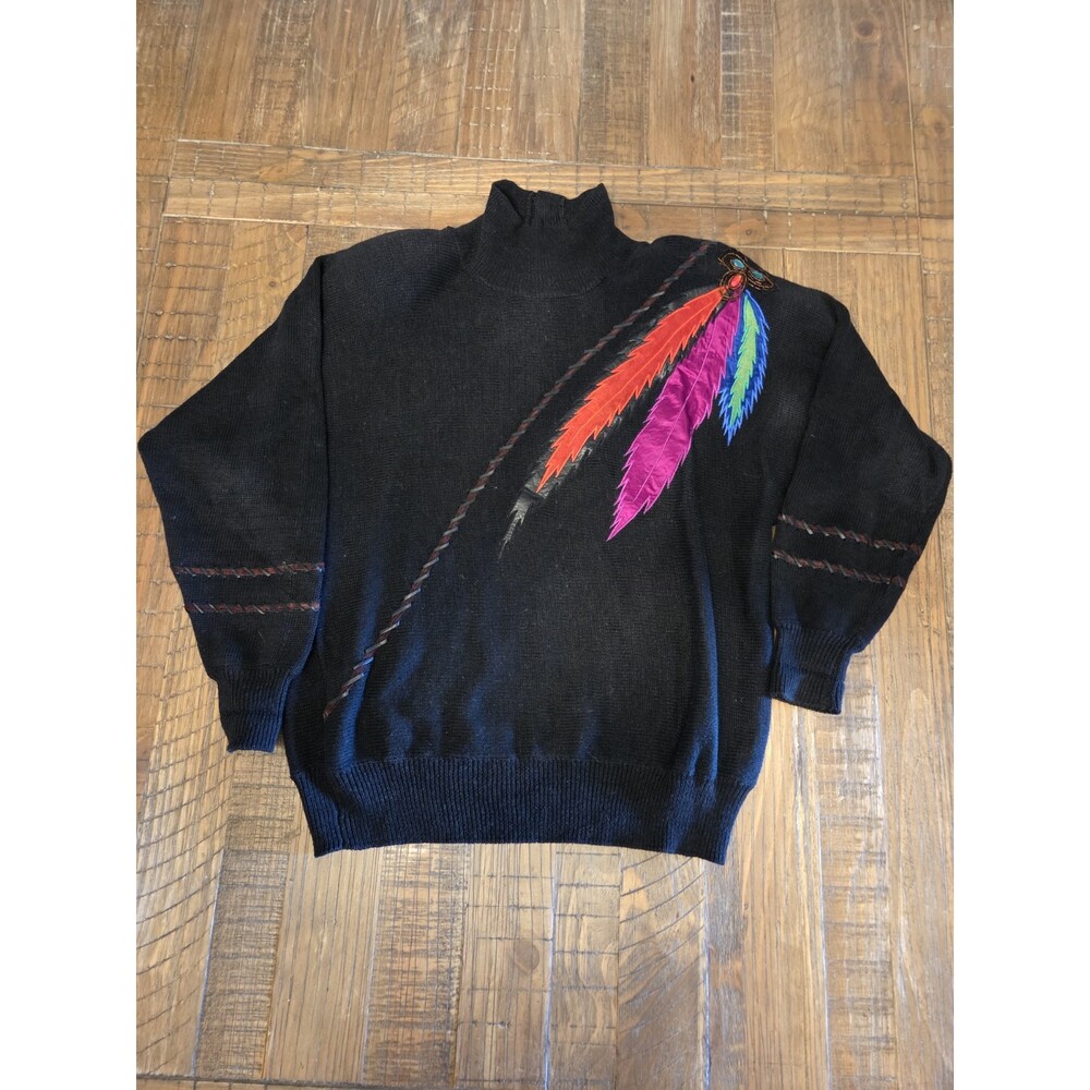 Andriano by I. Fatigati Vintage Black Retro Sweater Women’s Medium